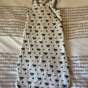 Kyte Baby bears & trees sleep sack 6-18 month 2.5 TOG, white / yellow / grey